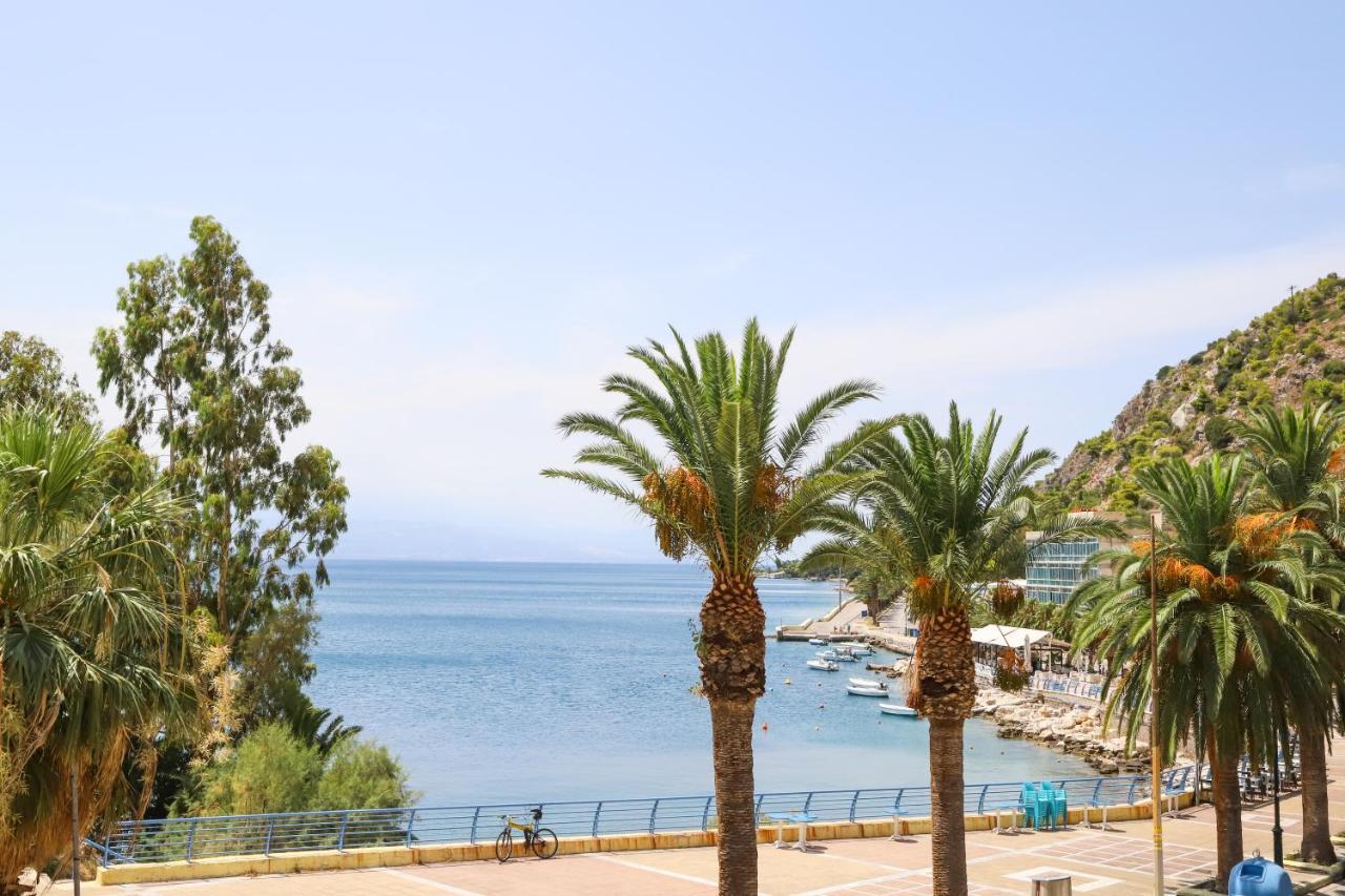 Luxury Seaview Apartment Con Vista Λουτράκι Εξωτερικό φωτογραφία